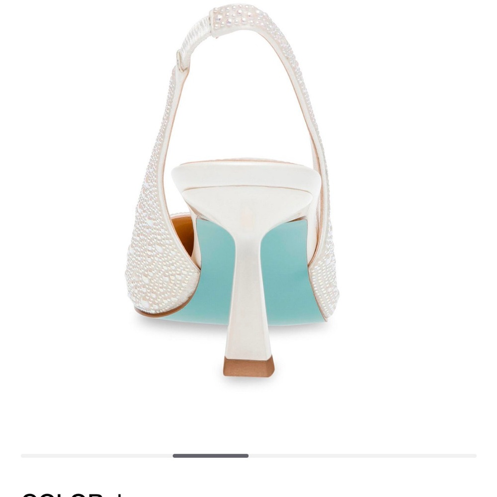 Betsey Johnson Clark rhinestone pumps